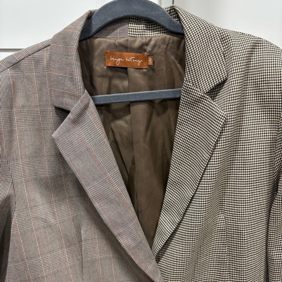 Beige Botany double pattern blazer - Picture 3 of 5